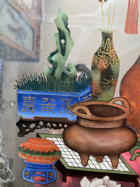 古玩字畫鏡子拍賣，當前價格6000元