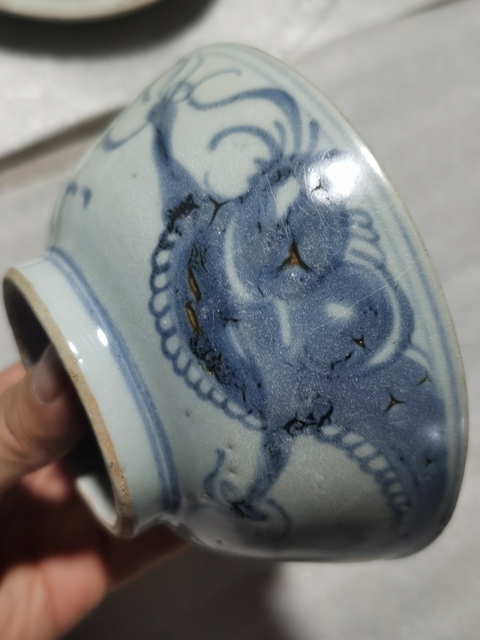 古玩陶瓷龍紋碗拍賣,當前價格888元