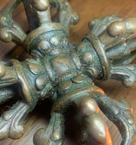 古玩銅器十字金剛杵拍賣，當前價格13000元