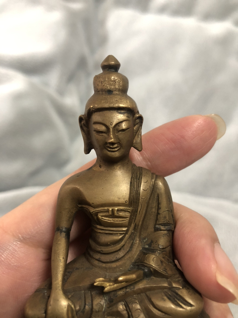 古玩銅器銅佛拍賣，當前價格7000元