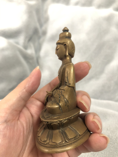 古玩銅器銅佛拍賣，當前價格7000元