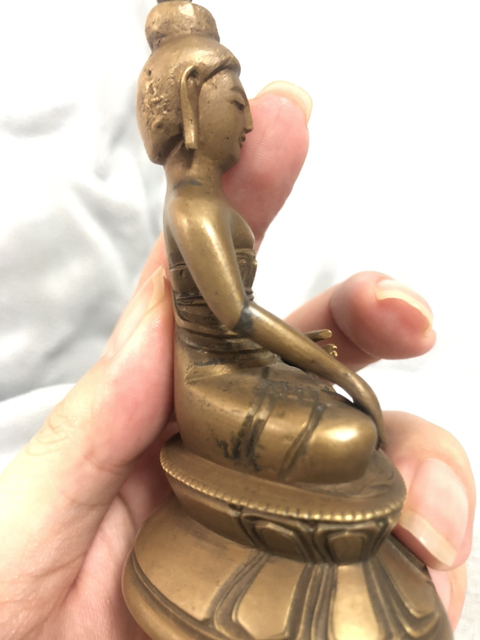 古玩銅器銅佛拍賣，當前價格7000元