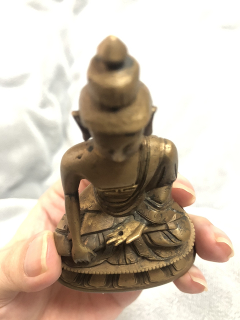 古玩銅器銅佛拍賣，當前價格7000元