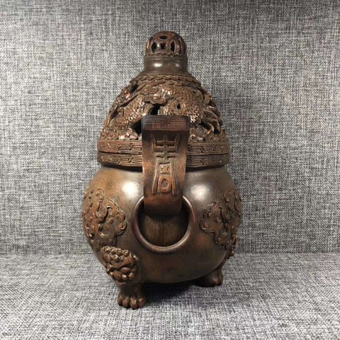 古玩雜項龍紋熏香拍賣，當前價格15500元