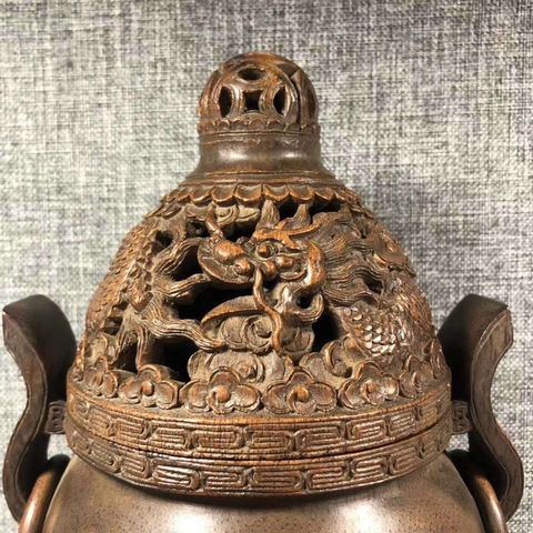 古玩雜項龍紋熏香拍賣，當前價格15500元