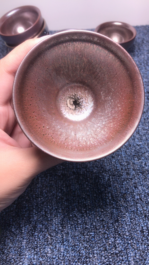 古玩雜項紫金釉茶盞拍賣，當前價格10000元