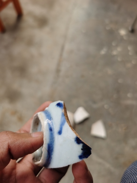 古玩陶瓷青花小碗底（殘片）拍賣，當(dāng)前價(jià)格2450元