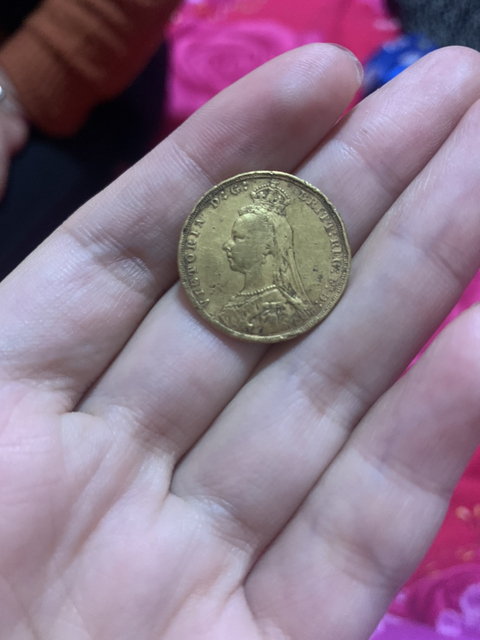 古玩錢幣1892年馬劍金幣拍賣，當前價格9000元