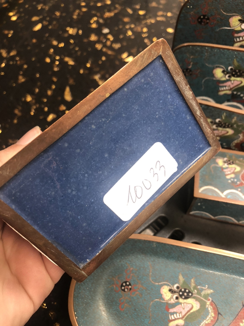 古玩雜項景泰藍文房用具拍賣，當前價格6800元