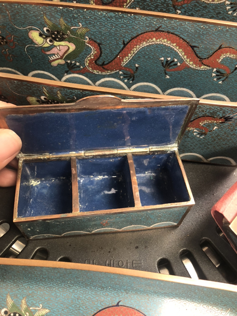 古玩雜項景泰藍文房用具拍賣，當前價格6800元