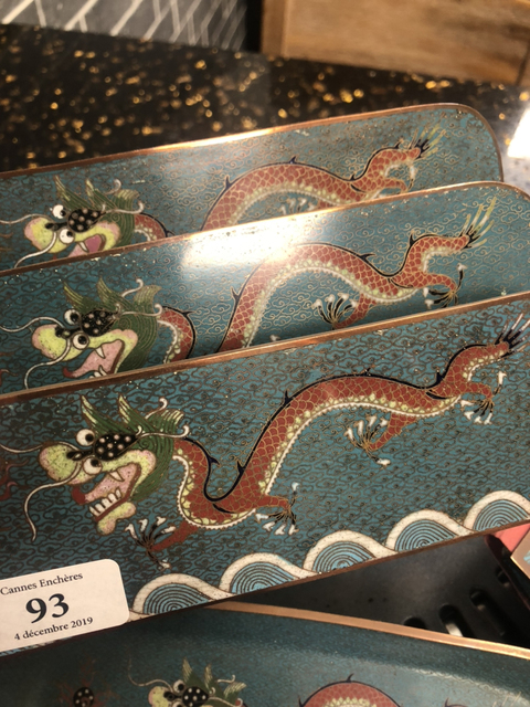 古玩雜項景泰藍文房用具拍賣，當前價格6800元