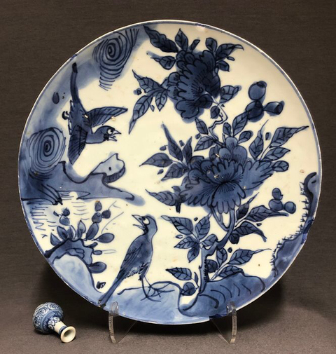 古玩陶瓷青花盤拍賣，當前價格7800元