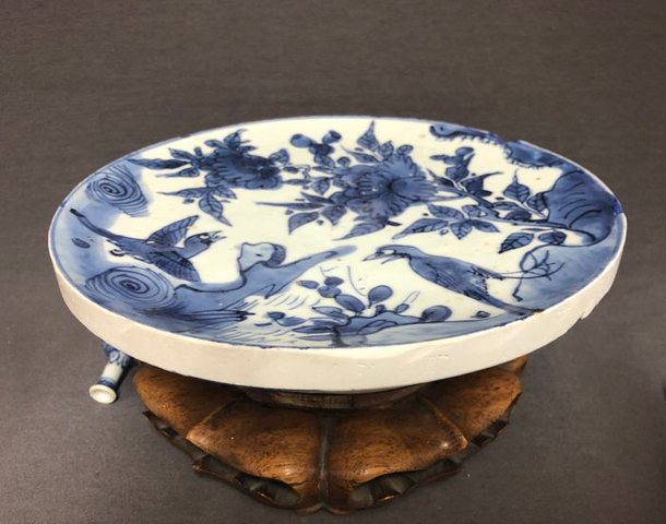 古玩陶瓷青花盤拍賣，當前價格7800元