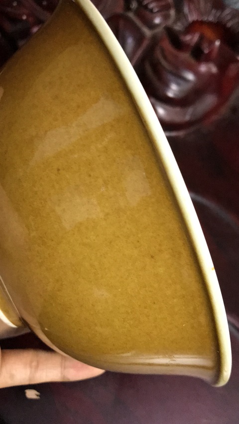 古玩陶瓷醬釉碗拍賣(mài)，當(dāng)前價(jià)格6500元