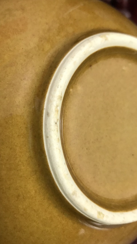 古玩陶瓷醬釉碗拍賣(mài)，當(dāng)前價(jià)格6500元