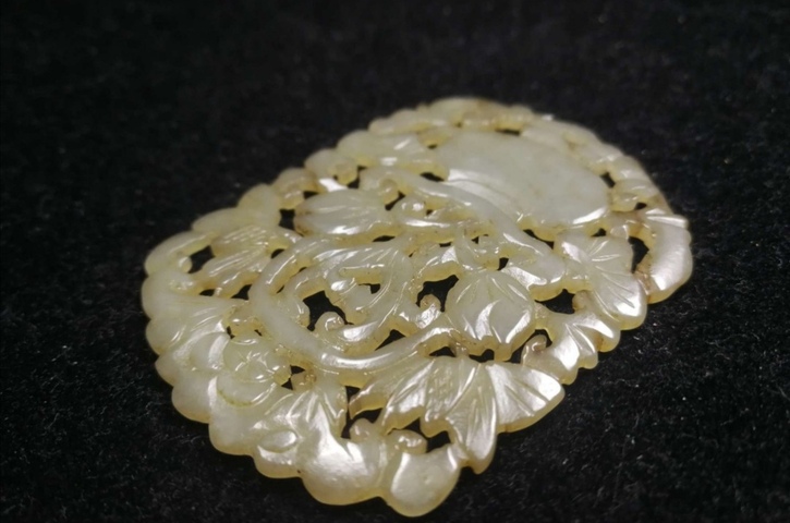 古玩玉器福壽花籃拍賣，當前價格8600元