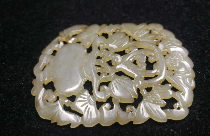 古玩玉器福壽花籃拍賣，當前價格8600元