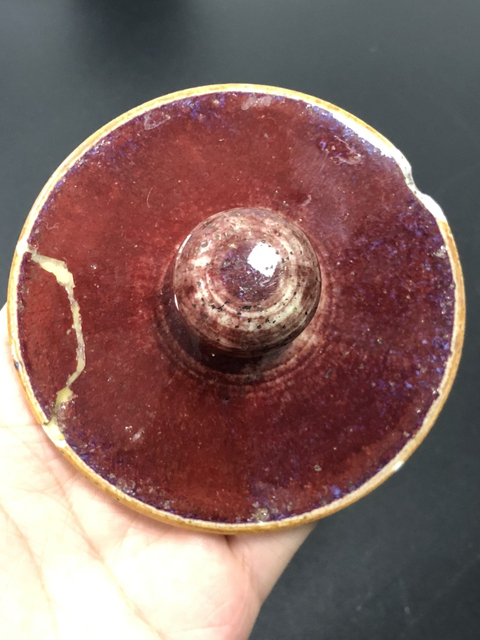 古玩陶瓷紅釉蓋罐拍賣，當前價格10900元