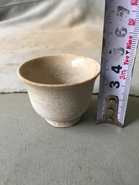 古玩陶瓷青釉酒杯拍賣，當前價格7400元