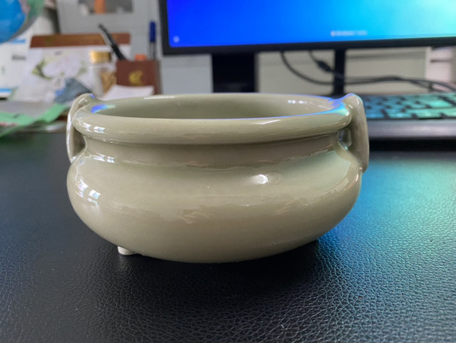 古玩陶瓷青釉爐拍賣，當前價格2800元