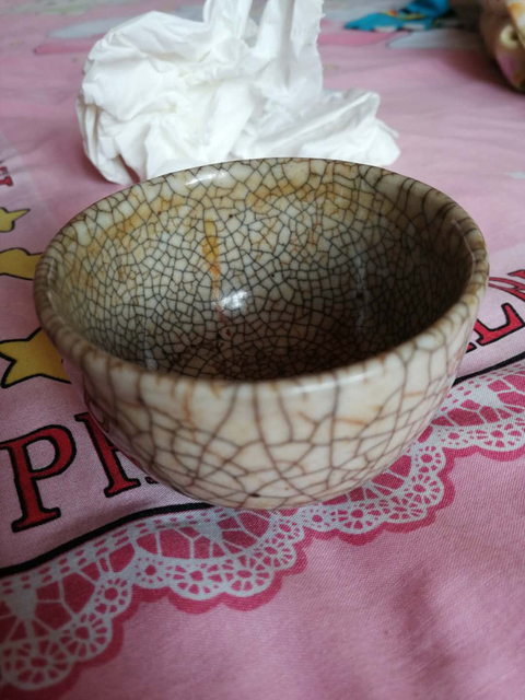 古玩陶瓷清中期 ?仿哥釉碗拍賣，當前價格11200元