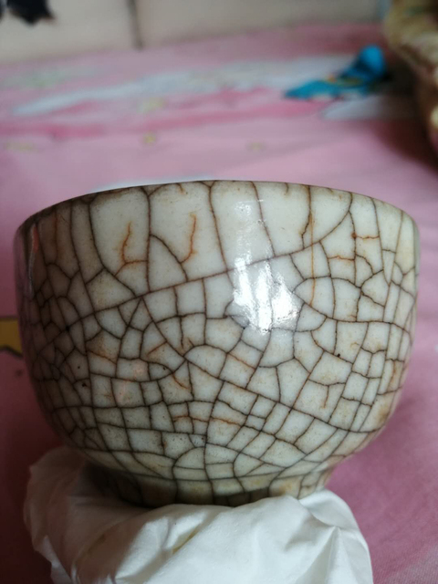 古玩陶瓷清中期 ?仿哥釉碗拍賣，當前價格11200元