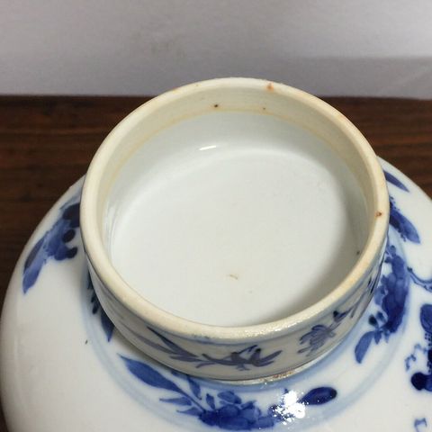 古玩陶瓷青花花鳥紋蓋罐拍賣，當前價格12400元