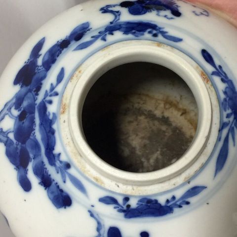 古玩陶瓷青花花鳥紋蓋罐拍賣，當前價格12400元