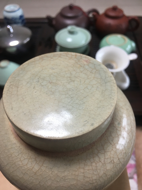 古玩陶瓷青白釉罐拍賣，當(dāng)前價(jià)格9300元