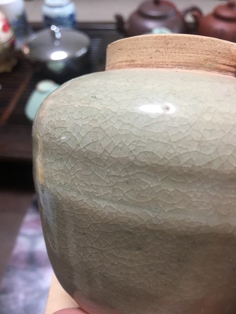 古玩陶瓷青白釉罐拍賣，當(dāng)前價(jià)格9300元