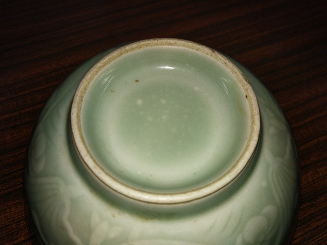 古玩陶瓷青瓷印花碗拍賣，當前價格1800元