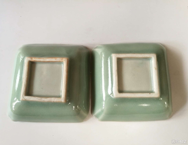 古玩陶瓷創匯時期青釉盤拍賣，當前價格4300元