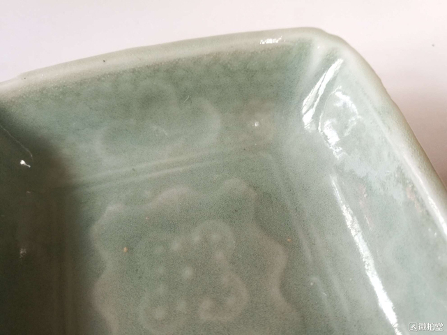 古玩陶瓷創匯時期青釉盤拍賣，當前價格4300元