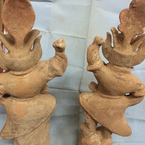 古玩陶瓷彩陶鎮墓神拍賣，當前價格13700元