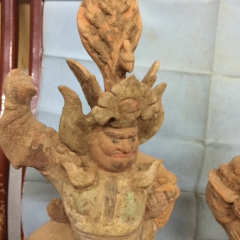 古玩陶瓷彩陶鎮墓神拍賣，當前價格13700元