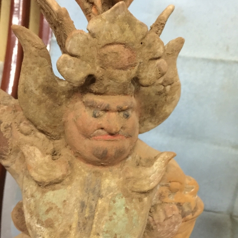 古玩陶瓷彩陶鎮墓神拍賣，當前價格13700元