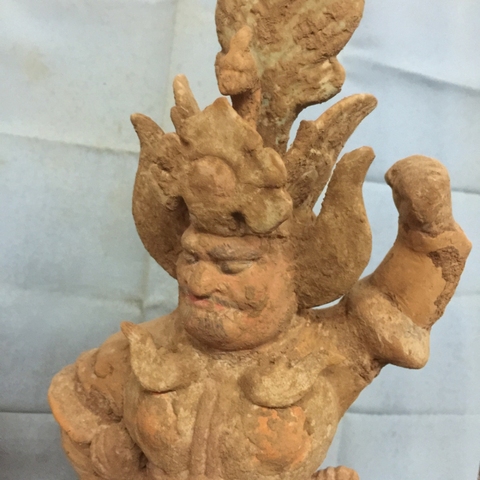 古玩陶瓷彩陶鎮墓神拍賣，當前價格13700元