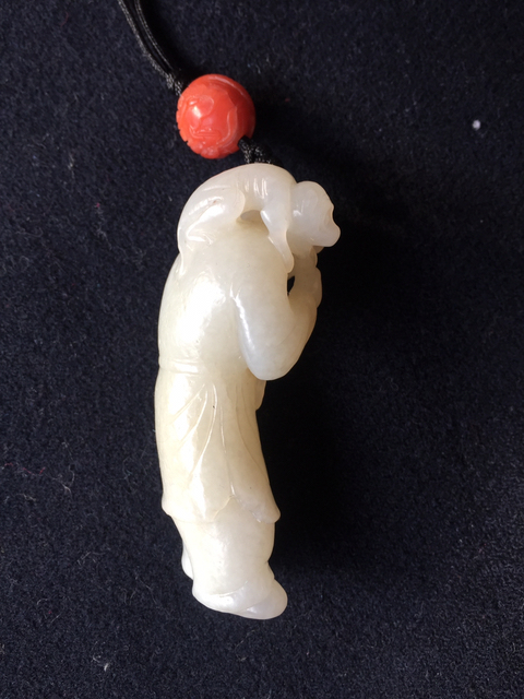 古玩玉器和田玉童子拍賣，當(dāng)前價格7000元