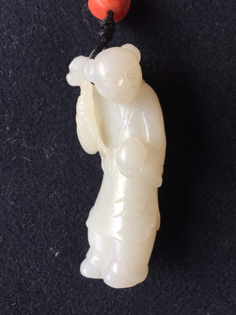 古玩玉器和田玉童子拍賣，當(dāng)前價格7000元