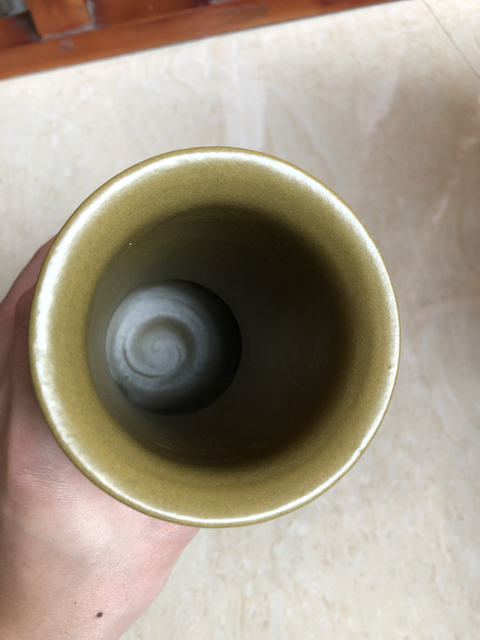 古玩陶瓷茶葉末釉花觚拍賣，當前價格7300元