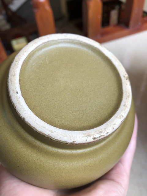 古玩陶瓷茶葉末釉花觚拍賣，當前價格7300元