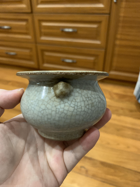 古玩陶瓷哥釉爐拍賣，當前價格9700元