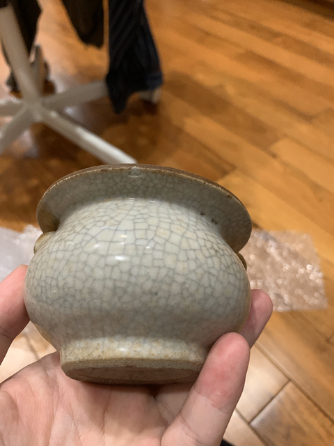 古玩陶瓷哥釉爐拍賣，當前價格9700元