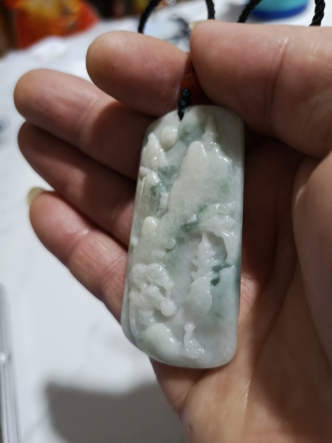 古玩玉器第九圖起三件一起，山水牌子拍賣，當前價格450元