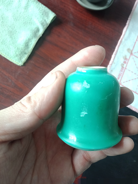 古玩陶瓷綠釉水盂拍賣，當前價格4300元