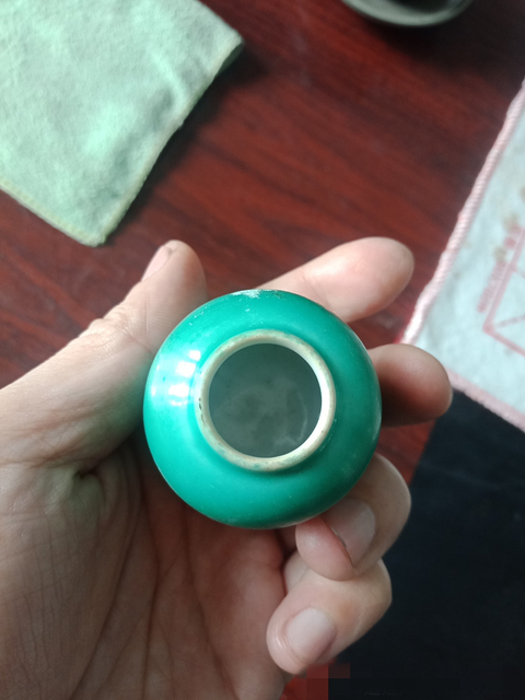 古玩陶瓷綠釉水盂拍賣，當前價格4300元