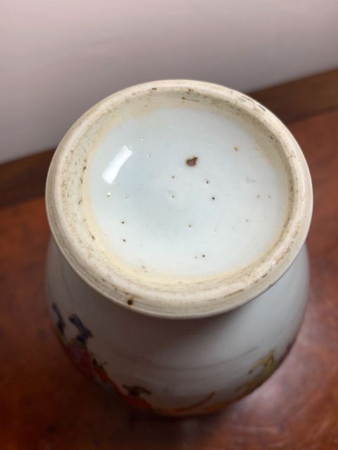 古玩陶瓷廣彩滿大人物故事紋蓋罐拍賣(mài)，當(dāng)前價(jià)格13800元