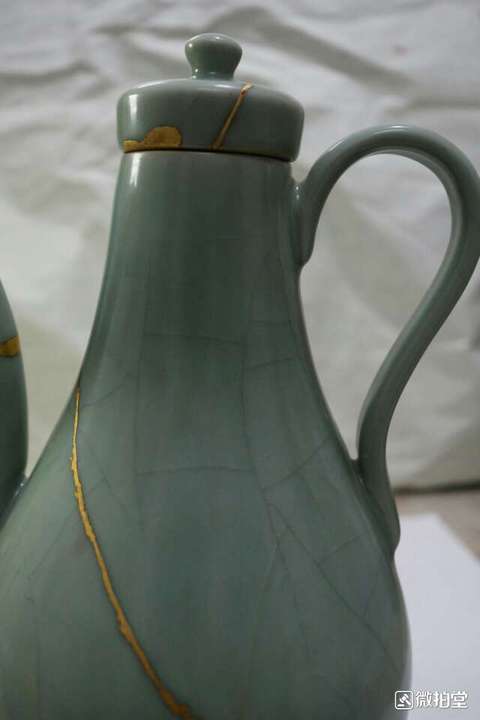 古玩陶瓷龍泉釉壺拍賣，當前價格3300元