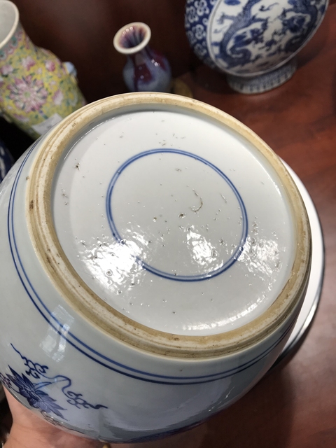 古玩陶瓷清早期青花嬰戲紋罐拍賣，當前價格5999元