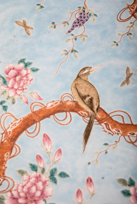 古玩陶瓷粉彩盤拍賣，當前價格16800元